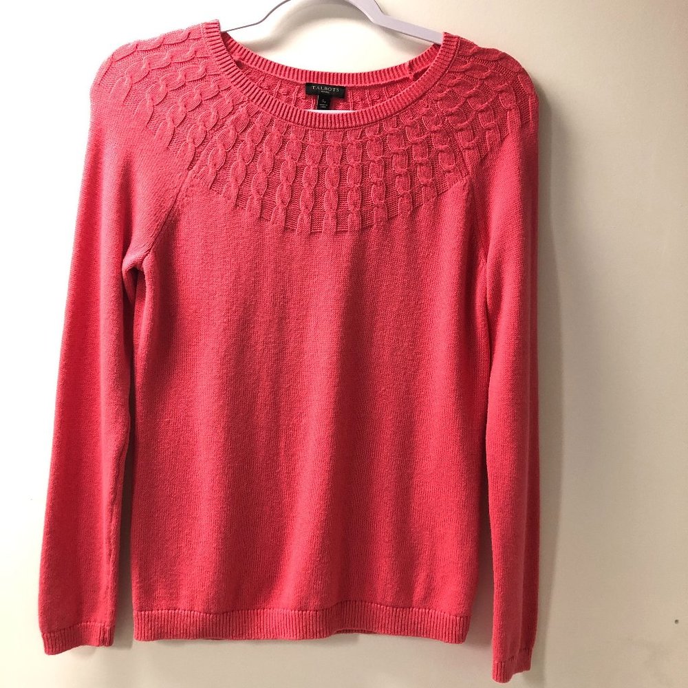 Talbots Petite Coral Sweater size SP